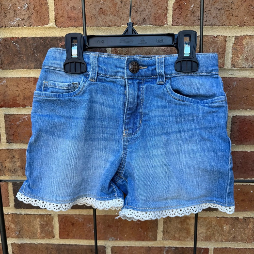 OshKosh eyelet lace denim shorts
